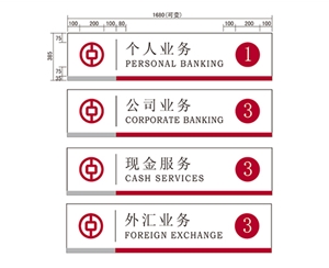 济南济南银行VI标识牌